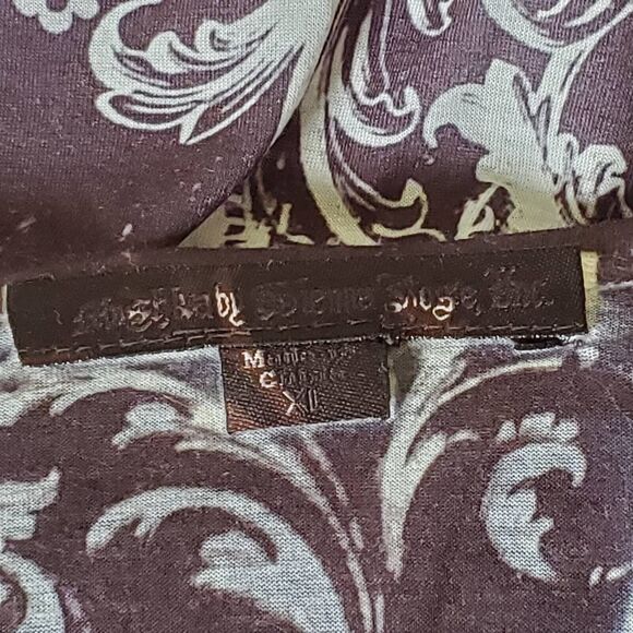 Mushka By Sienna Rose Womens XL Tunic Top Black Sublimation 3/4 Sleeve Stretch - Picture 9 of 13